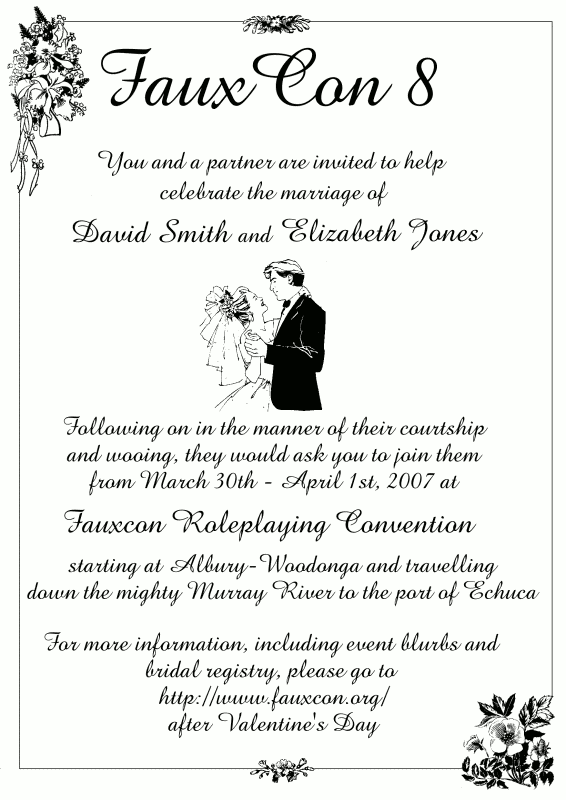 wedding invite